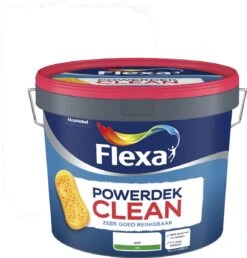 Flexa Powerdek Clean - Muren & Plafonds - Reinigbare Muurverf - Wit - 10 Liter
