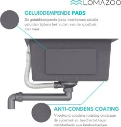 LOMAZOO Spoelbak Keuken RVS - Gootsteen - 50 Cm [TRISTAN] -WerkPro Verkoopwinkel 1148x1200 9