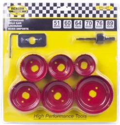 Benson Gatenzaag Set 51, 60, 64, 70, 76 En 89 Mm - 9 Delig -WerkPro Verkoopwinkel 1149x1200