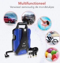 LifeGoods Elektrische Compressor En Bandenpomp - 12V - 10,3 Bar - 35L/m - Blauw -WerkPro Verkoopwinkel 1150x1200