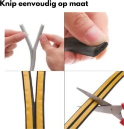 Tochtstrips Voor Deuren – 6 Meter Rol – Zwart – Tochtband Zelfklevend - D-profiel - Tochtstopper – Tochtband - Tochtstrip Deur – Deurborstel – Tochtstrip Raam – Tochtborstel – Tochtwering -WerkPro Verkoopwinkel 1153x1200 17