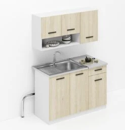 Kleine Keuken 120 Cm – Keukenblok Met Keukenkastjes Spoelbak & Sifon – Keuken Klein – Mini Keuken - Kitchenette – Perfecthomeshop -WerkPro Verkoopwinkel 1153x1200 7