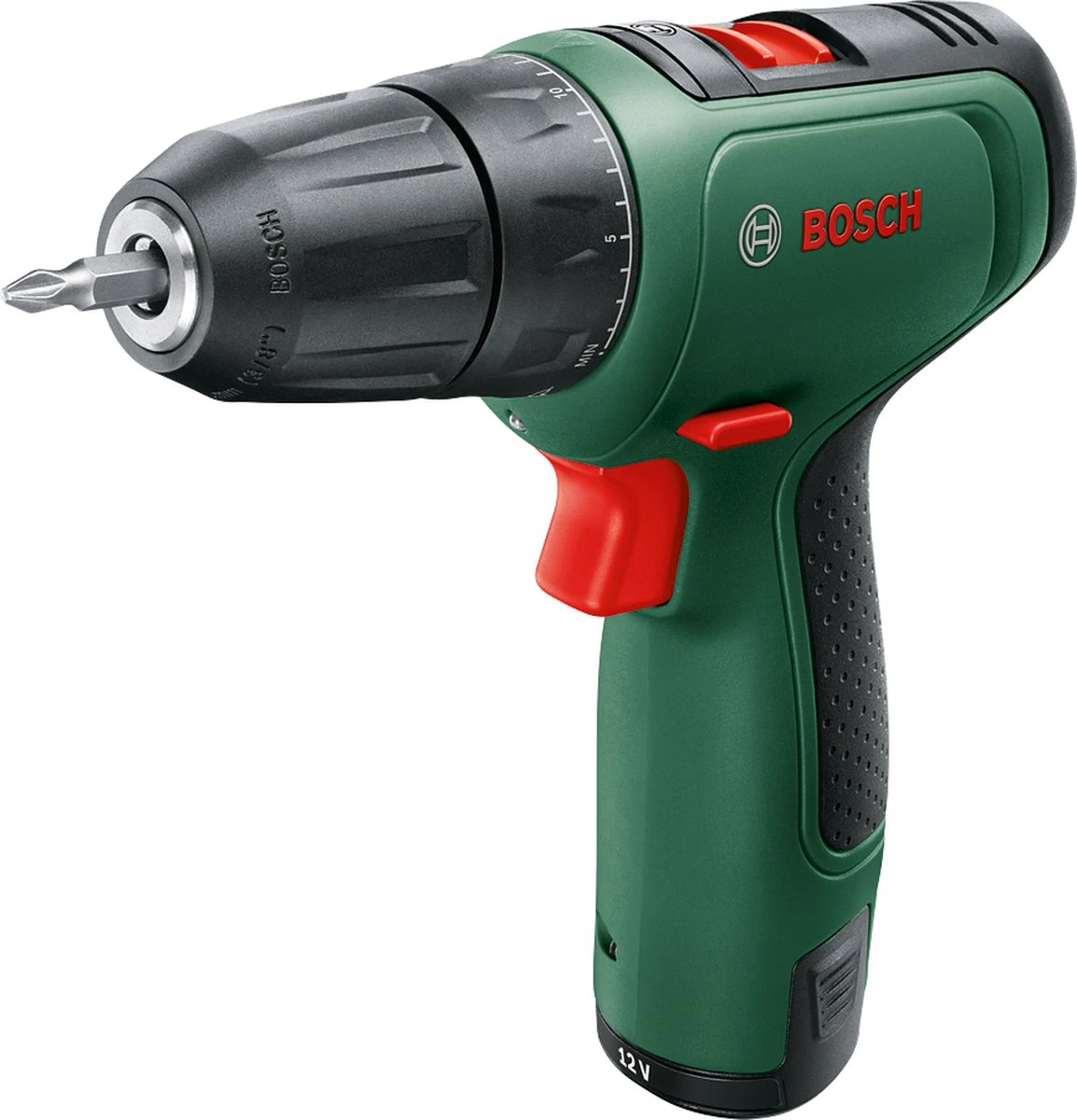 Bosch EasyDrill 1200 Accuschroefboormachine - Met Dubbele Schroefbit En Koffer - Met 2x 12 V Accu En Lader 4 Bosch EasyDrill 1200 Accuschroefboormachine - Met Dubbele Schroefbit En Koffer - Met 2x 12 V Accu En Lader - Afbeelding 2