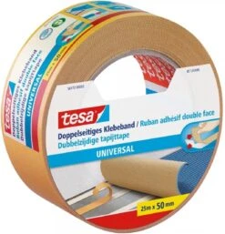 Tesa Universal Dubbelzijdige Tapijttape - 25 M X 50 Mm.
