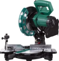 VONROC Afkortzaag - Verstekzaag – 1700W – Ø216MM – 4900 /min - Met Laser, Tafelverbreders & Diepteregeling – Incl. Zaagblad En Werkstukklem -WerkPro Verkoopwinkel 1155x1200 5