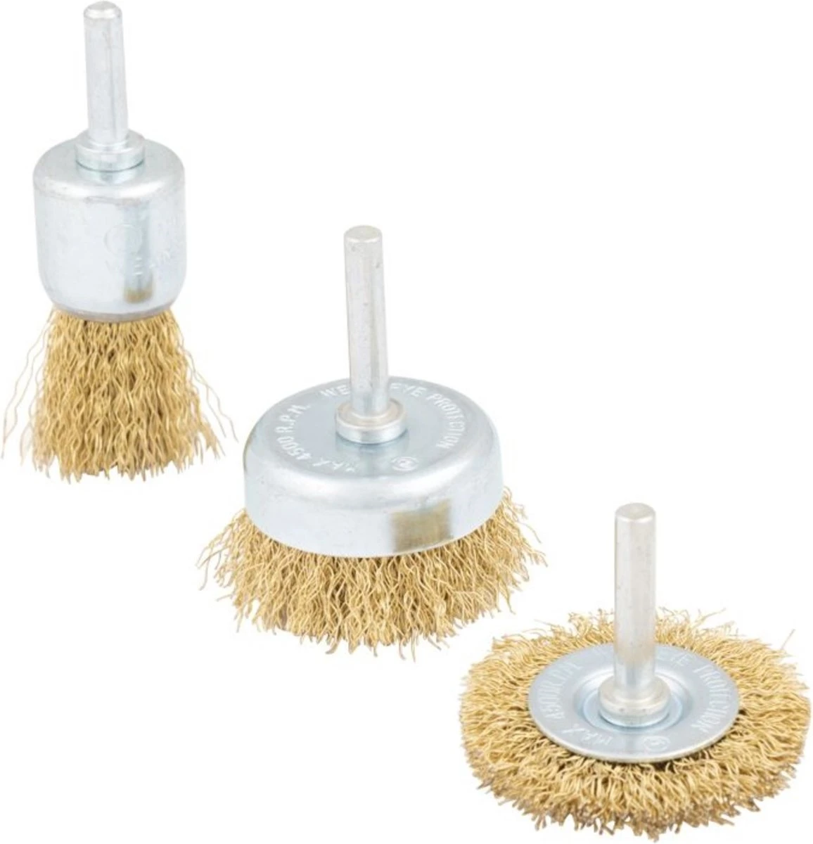 Topgear Staalborstelset Met Stift 6 Mm T.b.v. Boormachine - 3 Delig 3 Topgear Staalborstelset Met Stift 6 Mm T.b.v. Boormachine - 3 Delig