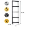 Prohobtools - Kast - Opbergrek - Kunststof Plasti Rack - 5x25kg - 172x61x31cm 1 Prohobtools - Kast - Opbergrek - Kunststof Plasti Rack - 5x25kg - 172x61x31cm -WerkPro Verkoopwinkel 1158x1200 12