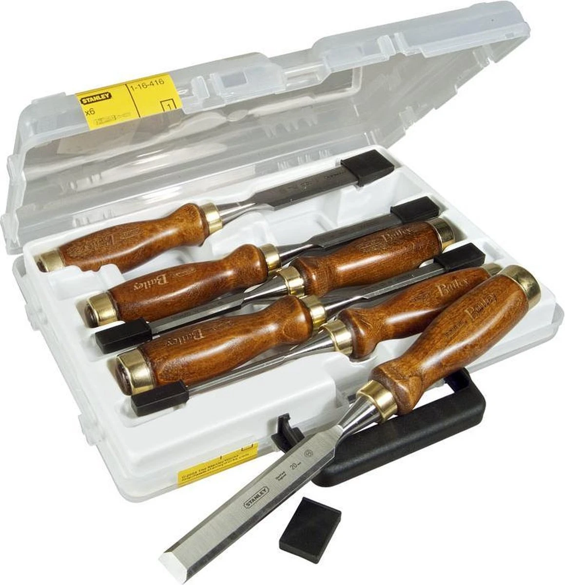 STANLEY Steekbeitelset 6-delig - Hout 4 STANLEY Steekbeitelset 6-delig - Hout - Afbeelding 2