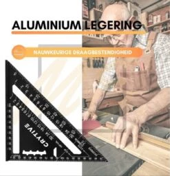 Winkelhaak - Blokhaak - Zwaaihaak - Schrijfhaak - Speed Square - Metalen Winkelhaak - 5 In 1 Winkelhaak -WerkPro Verkoopwinkel 1160x1200 12