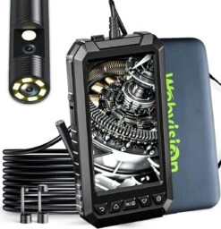 Endoscoop Camera Dual Lens Inspectiecamera 5M – Full HD – 5.0” Scherm – Met Opbergtas - IP68 Waterdicht – Incl. Micro SD Kaart 32GB