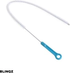 Gootsteen Ontstopper - Afvoerpijpontstopper - Ontstoppingsveer - Herbruikbaar - Gootsteenborstel - Afvoerontstopper - Reinigingsveer - Wasbak Reiniger - Afvoer Filter - Riool Buisje - Pijp - Keuken - Badkamer - Blauw - Wit - Rioolveer