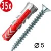 Fischer & Tornitrex Pluggen En Schroeven Set 5mm DUOPOWER 5x25 (35 Stuks) -WerkPro Verkoopwinkel 1165x1200 12