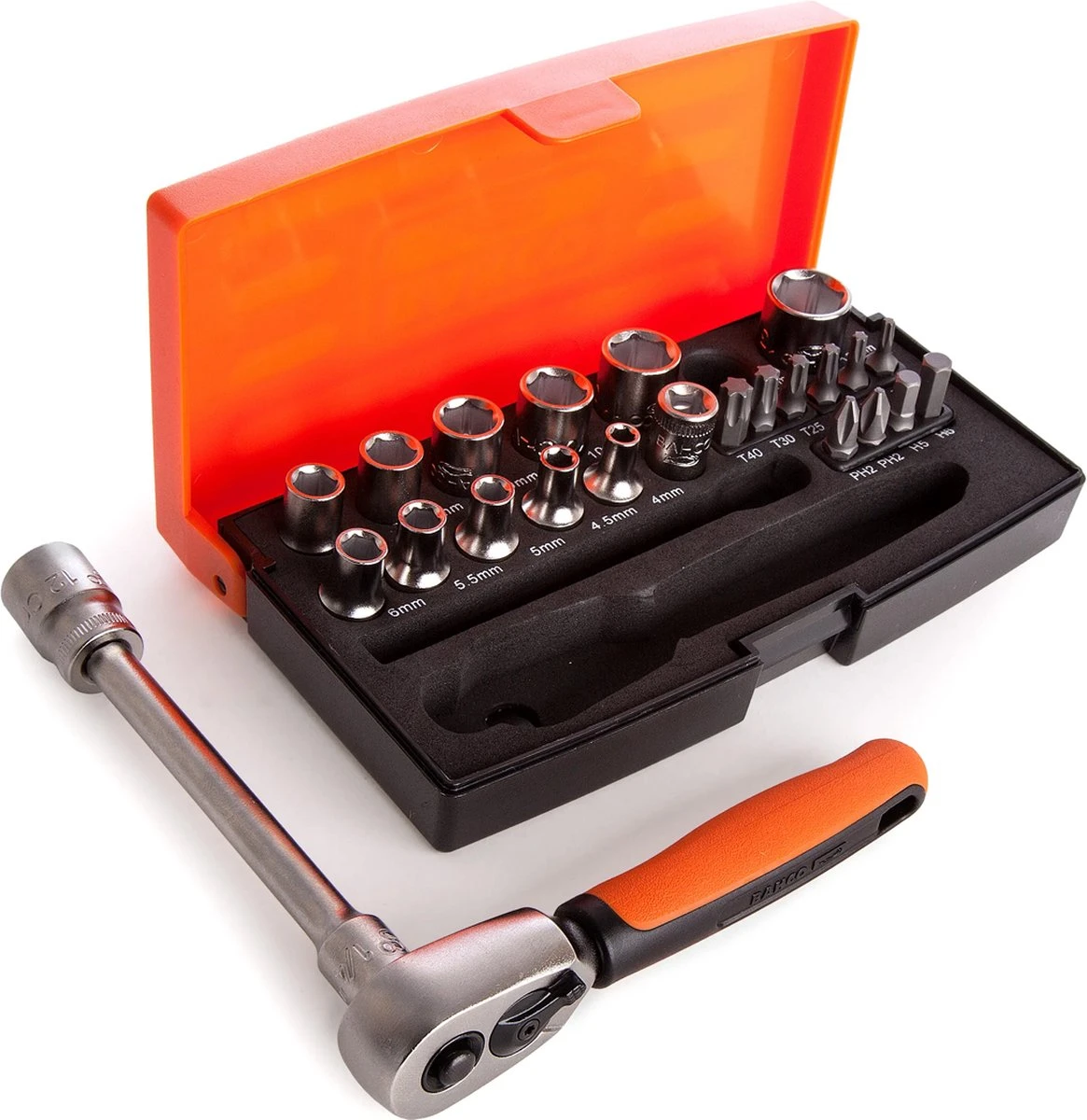 Bahco SL25 Dopsleutelset - 24-delig 1/4 - 504 Gram 3 Bahco SL25 Dopsleutelset - 24-delig 1/4 - 504 Gram