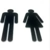 Deurbordje Toilet - WC Bordjes – Tekstbord WC – Toilet Bordje – Heren Dames – Man Vrouw - Bordje – Zwart - Pictogram – Set Van 2 - Zelfklevend – 5,5 Cm X 15 Cm X 1,6 Mm - 5 Jaar Garantie -WerkPro Verkoopwinkel 1168x1200 17