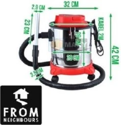 Kaminer - Aszuiger - 20L - 1200W - Openhaard - Stofzuiger - Pellet Aszuiger -WerkPro Verkoopwinkel 1168x1200 3