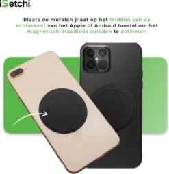 ISetchi MagSafe Magneet Platen Set Universeel (2 Stuks Verpakking) - Voor Draadloze Opladers - Magneet Sticker Ring Voor Telefoonhouders En MagSafe Accessoires - Geschikt Voor Alle Telefoons En Hoesjes -WerkPro Verkoopwinkel 1169x1200 10