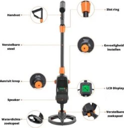 Hunter® Metaaldetector | Draaibaar En Verstelbaar | Detectie Apparaat | Ultra Lichtgewicht | LCD Display | Zoekspoel Waterdicht | Kinderen En Volwassenen | Munten Zoeken | Grote Precisie | Schatzoeken | Goud Vinden -WerkPro Verkoopwinkel 1169x1200 11