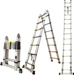 Truskore® Multifunctionele Telescopische Ladder 3.2 Meter - Incl. Draagtas - Aluminium - Telescoop Ladder - Stevig & Vertrouwd