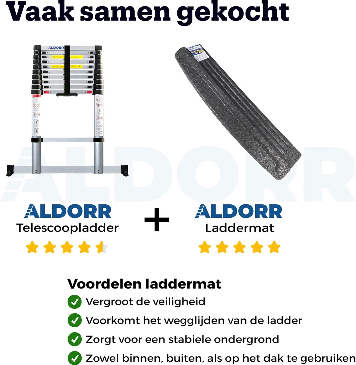 ALDORR Home - Telescoopladder 3,80 Meter - Met Stabilisatievoet En Soft Closing 8 ALDORR Home - Telescoopladder 3,80 Meter - Met Stabilisatievoet En Soft Closing - Afbeelding 6