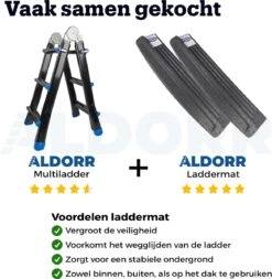 ALDORR Professional - Multiladder Uitschuifbare Vouwladder 4x4 - 4,00 Meter -WerkPro Verkoopwinkel 1171x1200 15