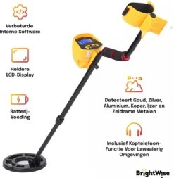 BrightWise® Professionele Metaaldetector Met LCD Display - Pinpointer - Metaaldetector Voor Volwassen - Hoofdtelefoon Aansluiting - Metaaldetector Profesioneel - Metaaldetector Voor Kinderen -WerkPro Verkoopwinkel 1173x1200 3