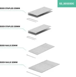 VONROC Accu Tacker – VPower 20V – Incl. 1000 Nieten & 1000 Spijkers – Incl. 4.0Ah Accu En Snellader -WerkPro Verkoopwinkel 1174x1200 4