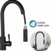 Mmoods Keukenkraan Zwart Uittrekbaar - Kraan Keuken 2 Standen - Keukenkraanslang Met Uittrekbare Uitloop -WerkPro Verkoopwinkel 1174x1200 8