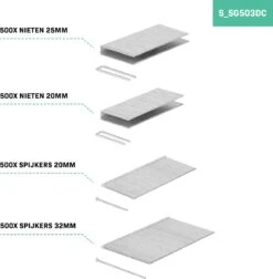 VONROC Accu Tacker – VPower 20V – Incl. 1000 Nieten & 1000 Spijkers – Incl. 2.0Ah Accu En Snellader -WerkPro Verkoopwinkel 1175x1200 6