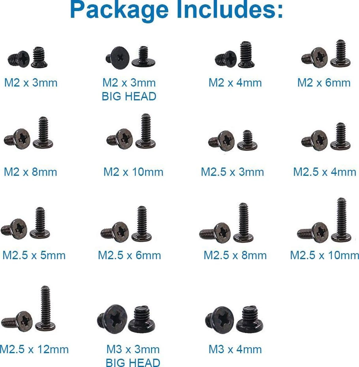 MMOBIEL 450 St. Laptop Notebook Computer 15 Soorten Schroevenset 5 MMOBIEL 450 St. Laptop Notebook Computer 15 Soorten Schroevenset - Afbeelding 3
