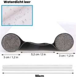 Merkloos Extra Isolerende Tochtrol Voor Deuren | 95 X 4 Cm | Dubbele Tochtrol | Tochtstopper | Tochtkussen Voor Deur | Tochtwering | Gemaakt Van Leer | Wit -WerkPro Verkoopwinkel 1176x1200 28