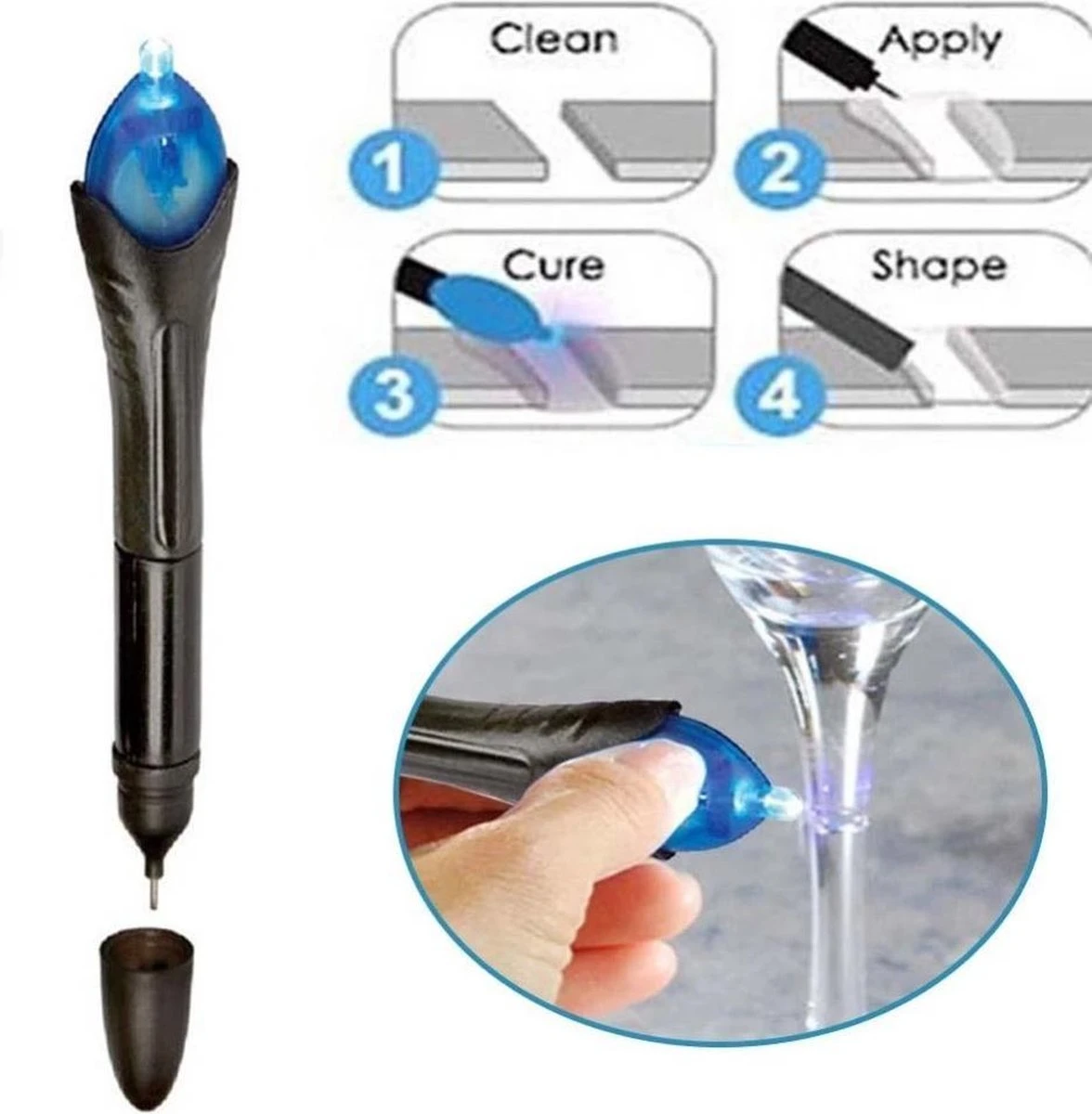 5 Second Fix -UV-Lijm Het Is Een Speciale Formule Van Vloeibare Kunststof Die Hard Wordt Na Blootstelling Aan Het Bijgeleverde UV Licht/saizi 4 5 Second Fix -UV-Lijm Het Is Een Speciale Formule Van Vloeibare Kunststof Die Hard Wordt Na Blootstelling Aan Het Bijgeleverde UV Licht/saizi - Afbeelding 2