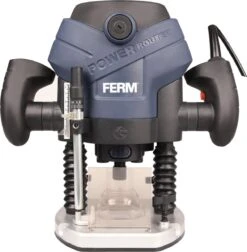 FERM Bovenfrees - 1300W - Stofzuiger Adapter - Ingebouwde LED Werkverlichting - Incl. 6-delige Freesset, Parallel- En Sjabloongeleider -WerkPro Verkoopwinkel 1177x1200 4