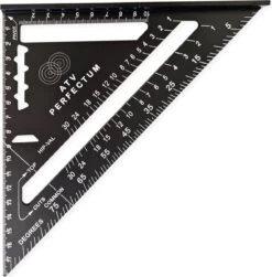 ATV PERFECTUM Winkelhaak – Metrisch - Aluminium - Hoekmeter – Speed Square -Blokhaak – Zwaaihaak -WerkPro Verkoopwinkel 1180x1200 16