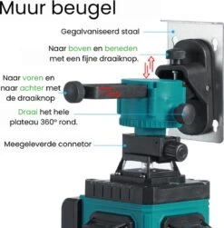 Dokx Zelfnivellerende Kruislijnlaser 16 Lijnen - Hardcase - 360° Graden Roterende Laser - Hardcase 19 Dokx Zelfnivellerende Kruislijnlaser 16 Lijnen - Hardcase - 360° Graden Roterende Laser - Hardcase -WerkPro Verkoopwinkel 1180x1200 17