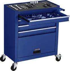 AREBOS Werkplaatswagen Gereedschapswagen Met 4 Laden 1 Kast & Incl Gereedschap -WerkPro Verkoopwinkel 1180x1200 18