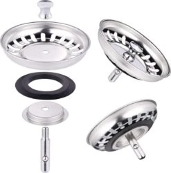 Gootsteen Afvoer Plug Keuken - Geen Verstopping – Spoelbak Zeef - Afvoerstopper - Korfplug – Gootsteen Zeef - 83 Mm -WerkPro Verkoopwinkel 1186x1200 14