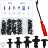 BOTC 100 Delige Auto Carrosserie Clips - Bekleding Clips - Fender Clips - Met 1 Auto Dashboard Deurpaneel Verwijder Tool