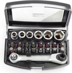 Benson Bit - Doppenset + Ratel 24 Delig Kleur Profi -WerkPro Verkoopwinkel 1186x1200 28