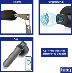 Flient Slimme Deurslot - Smartlock Met Vingerafdruk - Deurklink - Zwart - Slim Deurslot - Deurkruk - Smarthome -WerkPro Verkoopwinkel 1187x1200 20