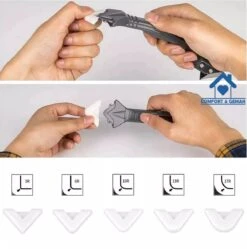 Eenvoudig Kit Verwijderen En Aanbrengen - Siliconenkit Verwijderaar Schraper - Kitpistool Hulpstuk - 3 In 1 Tool - Gratis 5 + 4 Afstrijkrubbers + Tijdelijk Gratis Kitmondjes! -WerkPro Verkoopwinkel 1188x1200 17