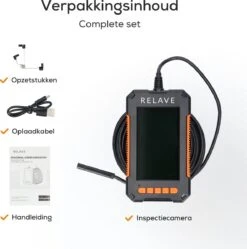 Relave Inspectiecamera Met Scherm 5M - Endoscoop - 1080P HD - 4.3 Inch LCD Scherm - IP67 Waterdicht - LED Verlichting - Inspectie Camera -WerkPro Verkoopwinkel 1188x1200 8