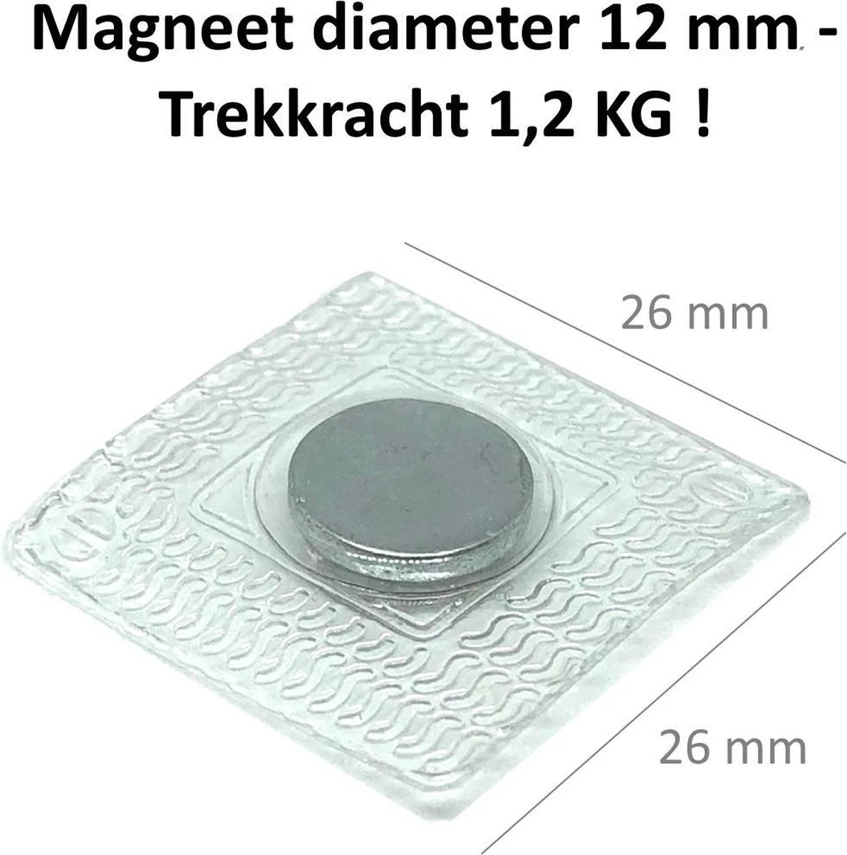 Innaaibare Magneten Waterdicht - 10 Stuks Ø 12 Mm - Magneten Voor Gordijnen Om In Te Naaien In Stof - Houdkracht 1,2 KG 3 Innaaibare Magneten Waterdicht - 10 Stuks Ø 12 Mm - Magneten Voor Gordijnen Om In Te Naaien In Stof - Houdkracht 1,2 KG