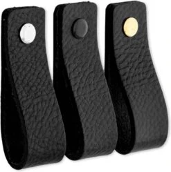 Leren Handgrepen - Zwart - 2 Stuks - 16,5 X 2,5 Cm | - Handgreep Zwart - Incl. 3 Kleuren Schroeven Per Leren Handgreep -WerkPro Verkoopwinkel 1189x1200 9