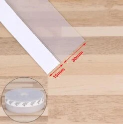 Tochtstrip Transparant - 5 Meter X 45mm - Tochtstrip Voor Deuren - Tochtstopper - Tochtrol - Tochtband - Hoogwaardig Silicone - Zelfklevend - 1 Stuk -WerkPro Verkoopwinkel 1190x1200 31