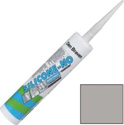 Zwaluw Den Braven 30619413 Silicone-NO Sanitary Siliconenkit - Transparant Grijs- 310ml