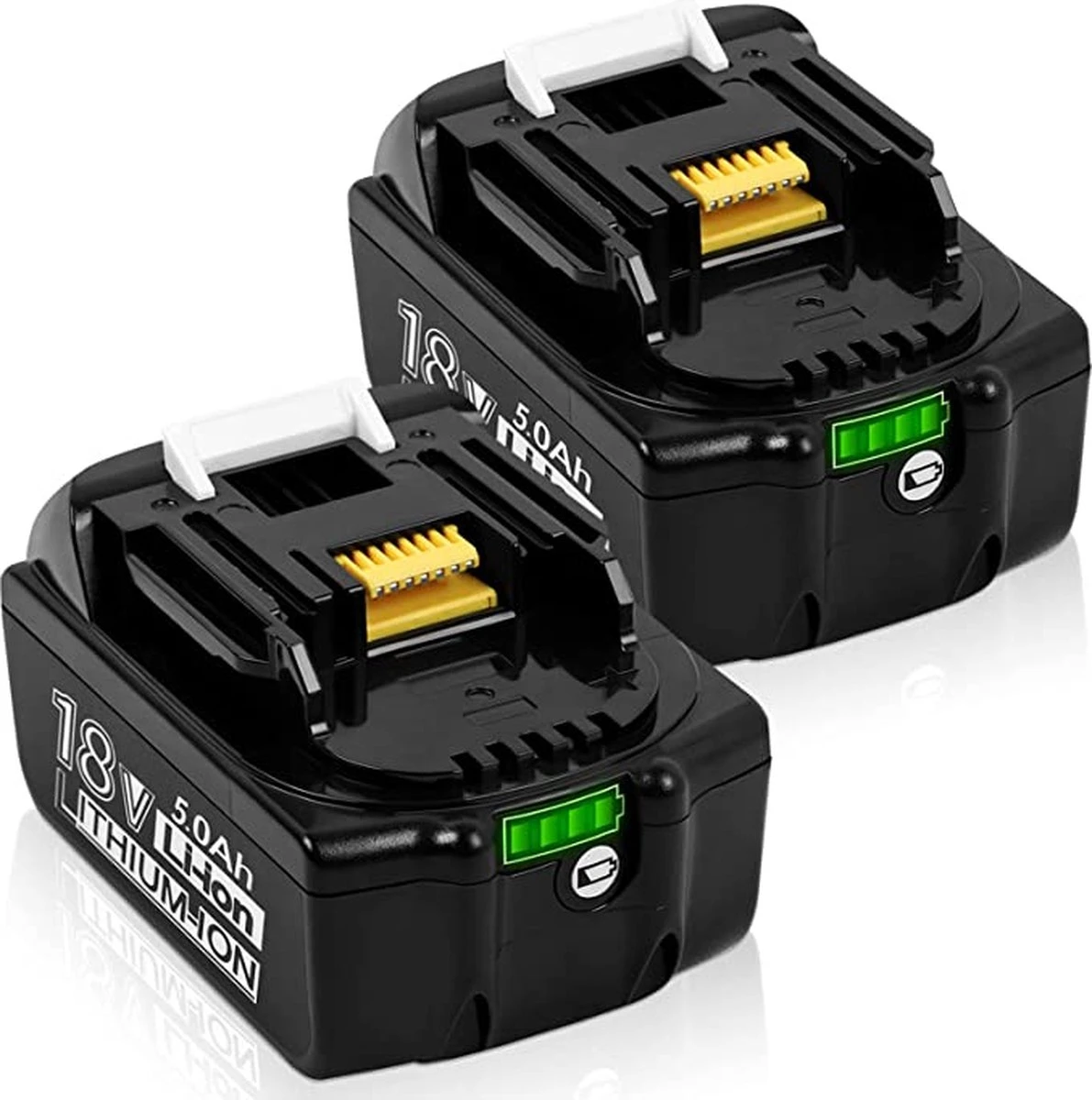 Gereedschapsaccu - Vervangende Accu Voor Makita - Set Van 2 Stuks 18 V 5.0 Ah BL1850B - LED Display - 18V BL1830B BL1860B BL1840B BL1815 LXT-400 3 Gereedschapsaccu - Vervangende Accu Voor Makita - Set Van 2 Stuks 18 V 5.0 Ah BL1850B - LED Display - 18V BL1830B BL1860B BL1840B BL1815 LXT-400