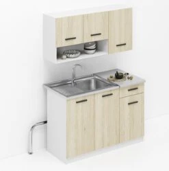 Kleine Keuken 120 Cm – Keukenblok Met Keukenkastjes Spoelbak & Sifon – Keuken Klein – Mini Keuken - Kitchenette – Perfecthomeshop -WerkPro Verkoopwinkel 1192x1200 10