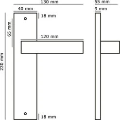 Eliot Blind Incl. Loopslot - Deurklink Set - Insteekslot - Mat Zwart - Rechthoekig Model - Complete Set -WerkPro Verkoopwinkel 1193x1200 14