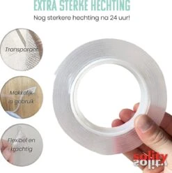 SOLITY® Dubbelzijdig Tape - Montagetape - Extra Sterk - Herbruikbaar - Inclusief Extra’s - Transparant - 3m X 25mm -WerkPro Verkoopwinkel 1194x1200 33