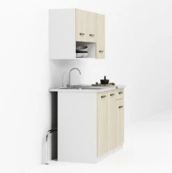 Kleine Keuken 120 Cm – Keukenblok Met Keukenkastjes Spoelbak & Sifon – Keuken Klein – Mini Keuken - Kitchenette – Perfecthomeshop -WerkPro Verkoopwinkel 1194x1200 7